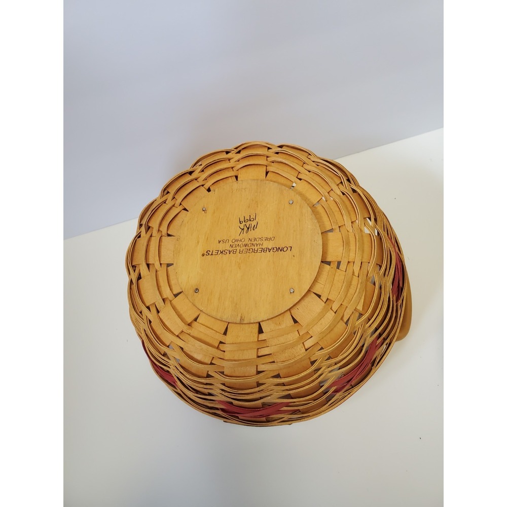 Vintage Longaberger Baskets, Protectors, and Liners Lot Handmade In 1999 & 1989 - Picture 7 of 16